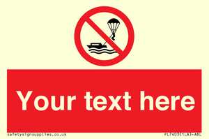 Custom No parasailing